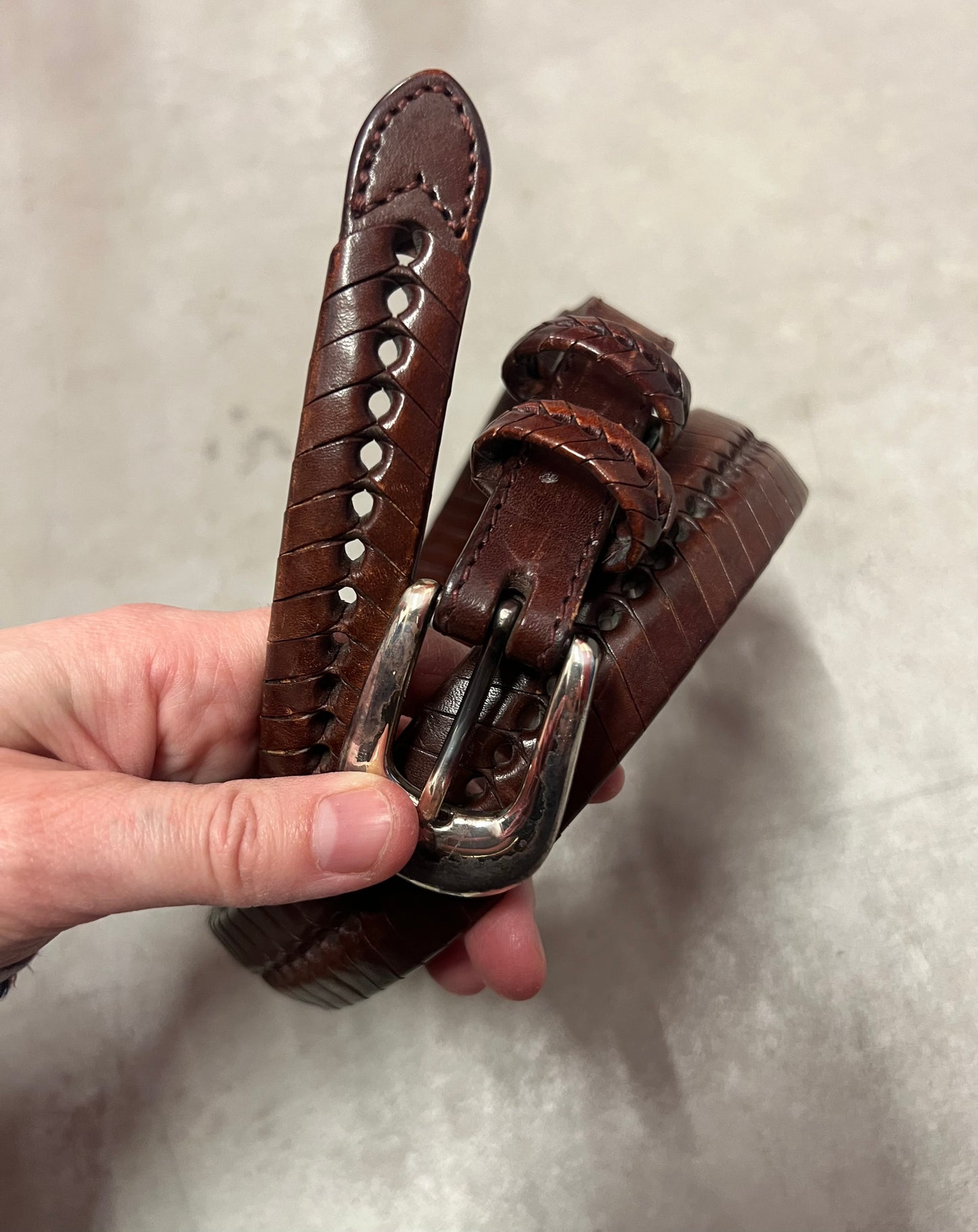 Chocolate Braided belt