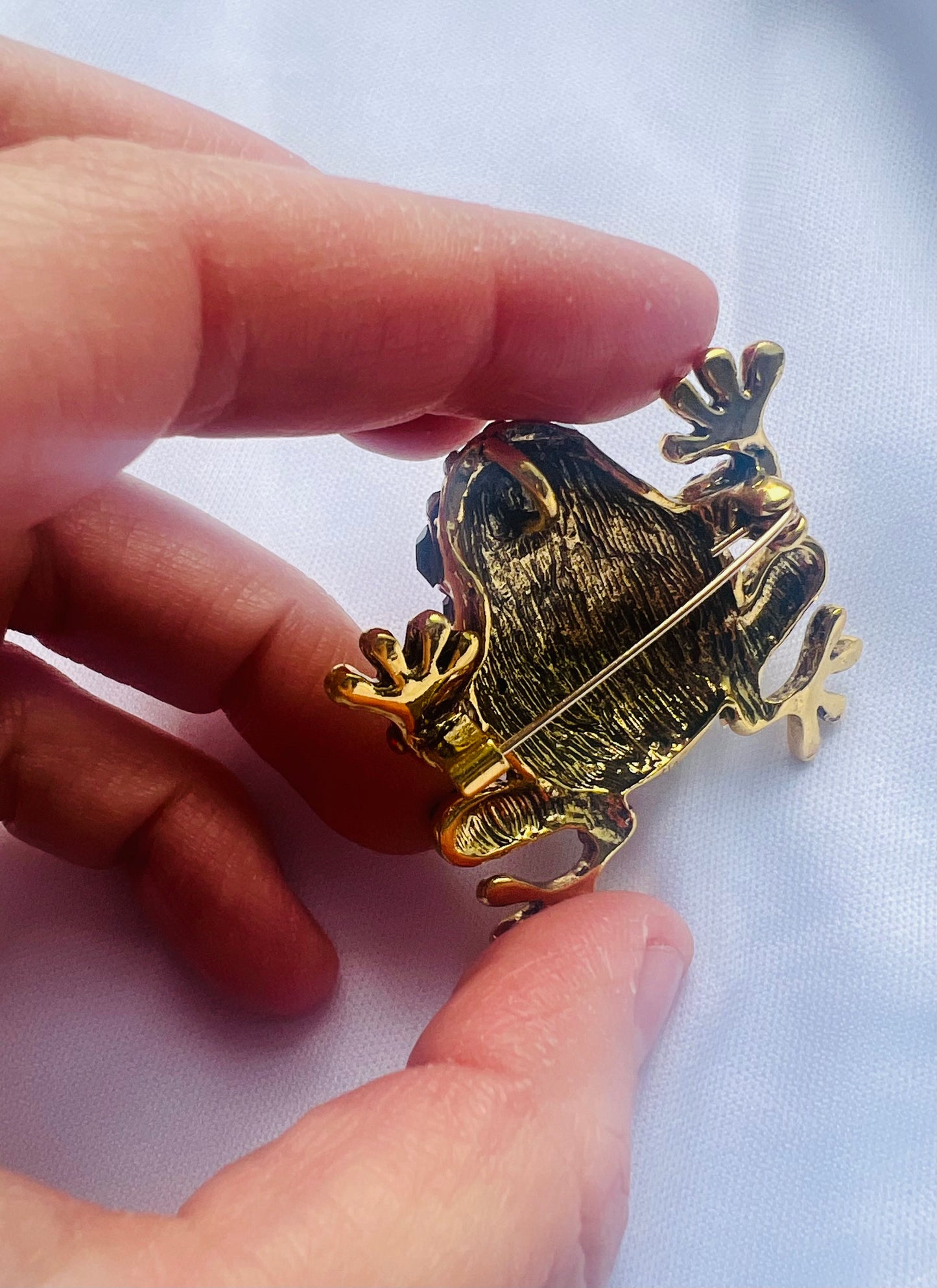 Black Eyed Pan Frog Brooch
