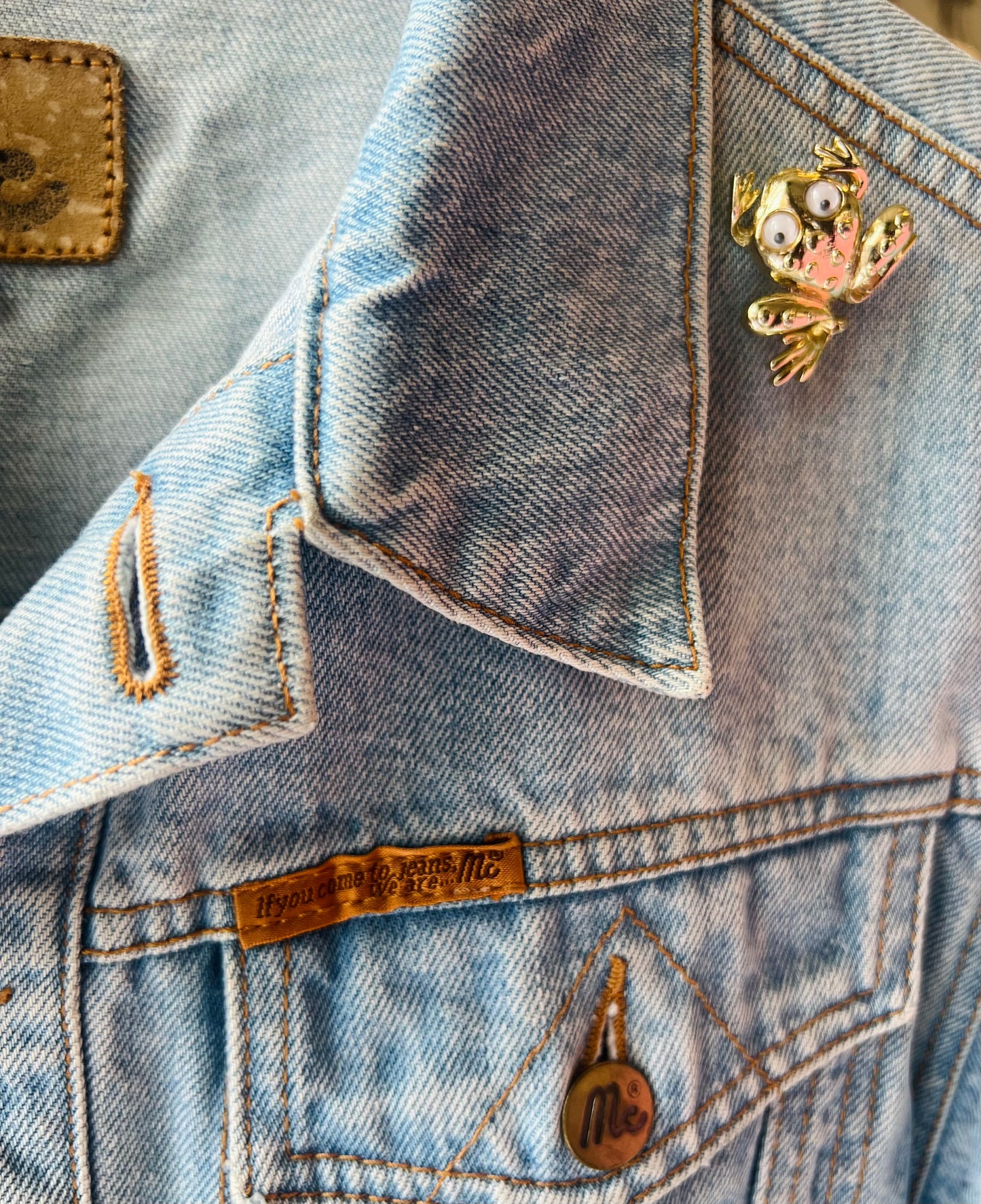 Cross Eyed Toad Brooch