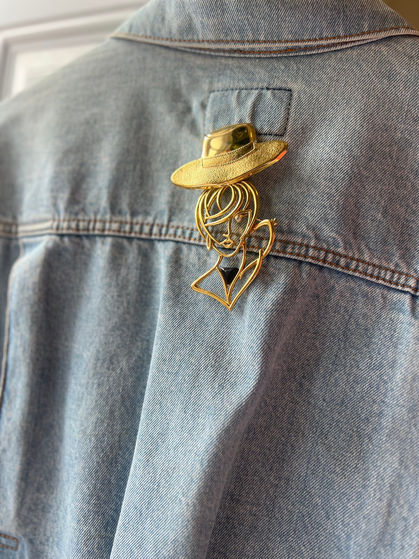 80s Gay Lady Brooch