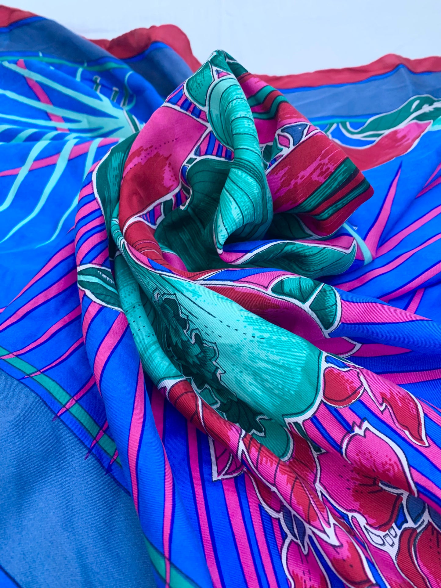 Miami Vice Tropical Silk Scarf