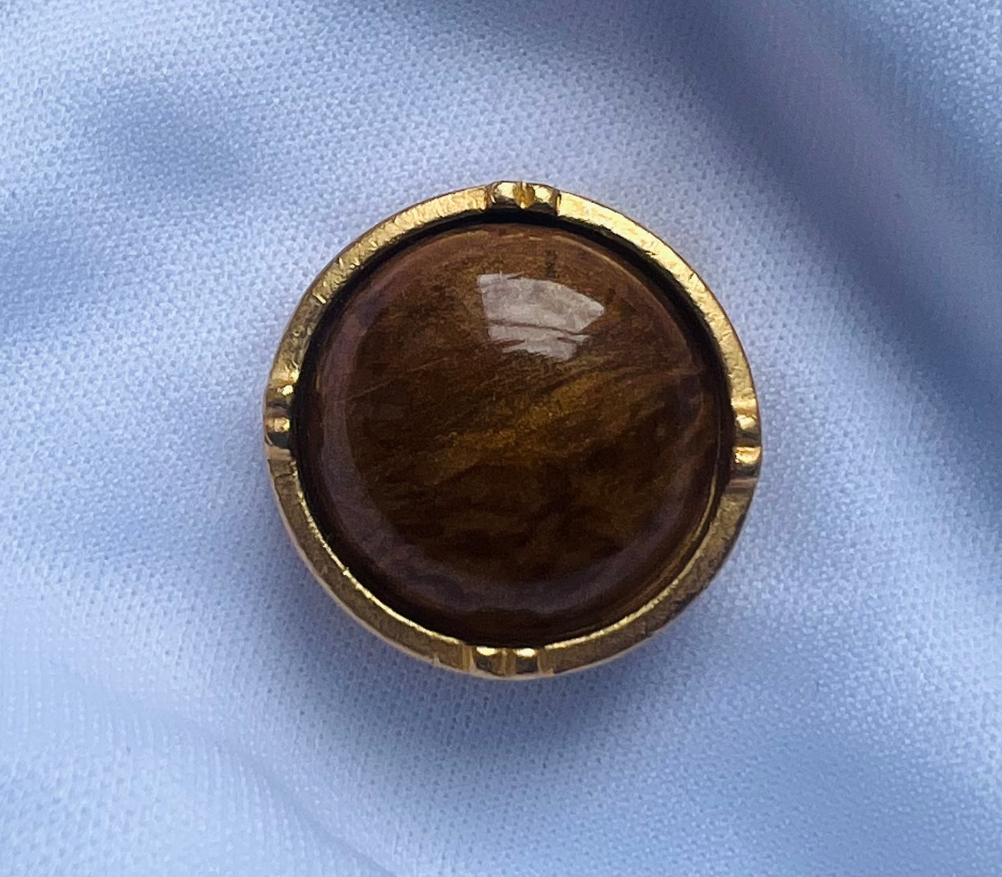 Tigers Eye button cover