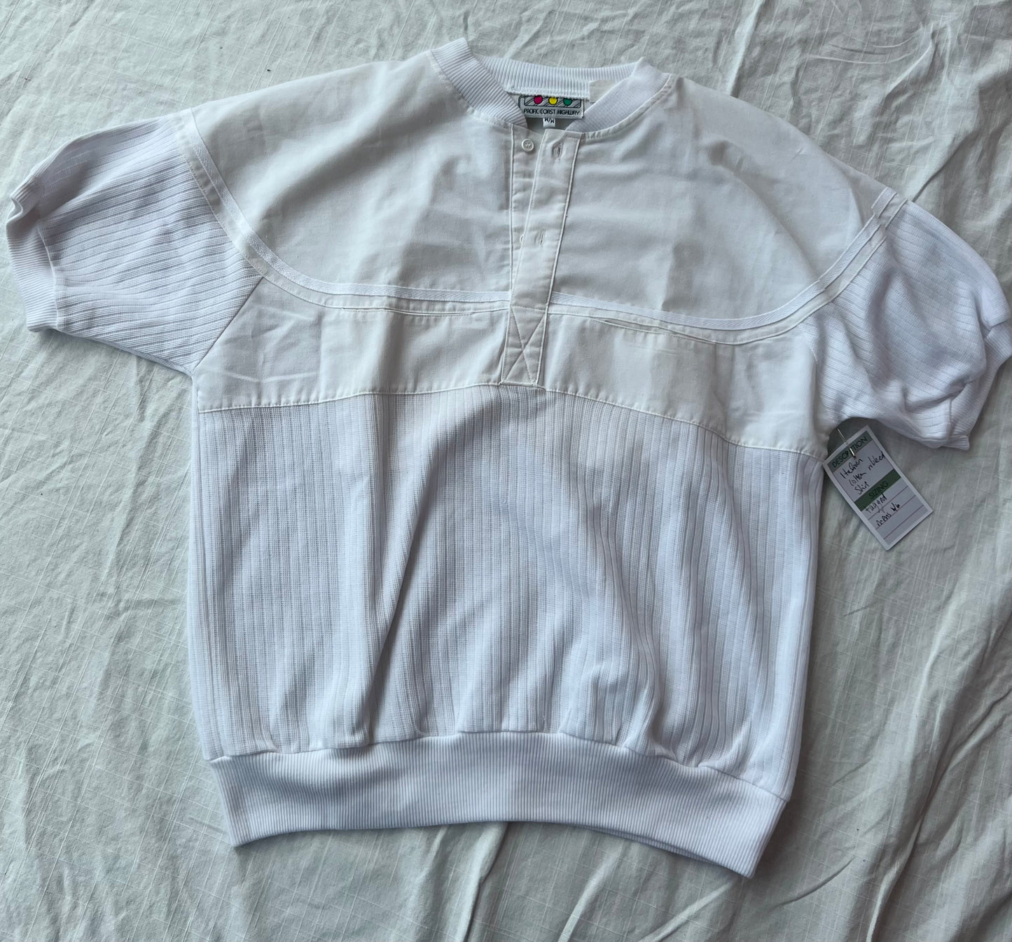 1980s ribbed collar tee