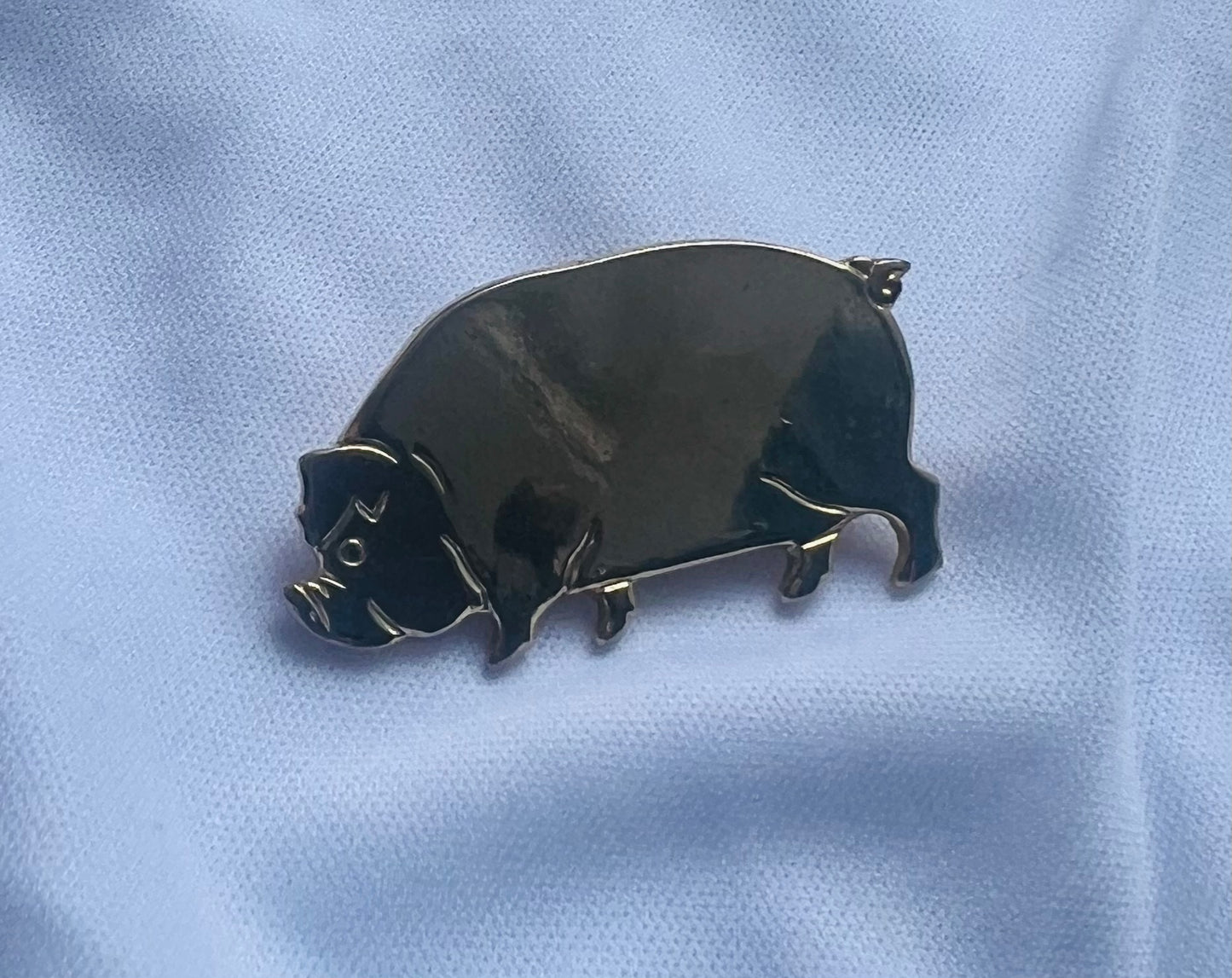 Vegan Love Piggy Brooch