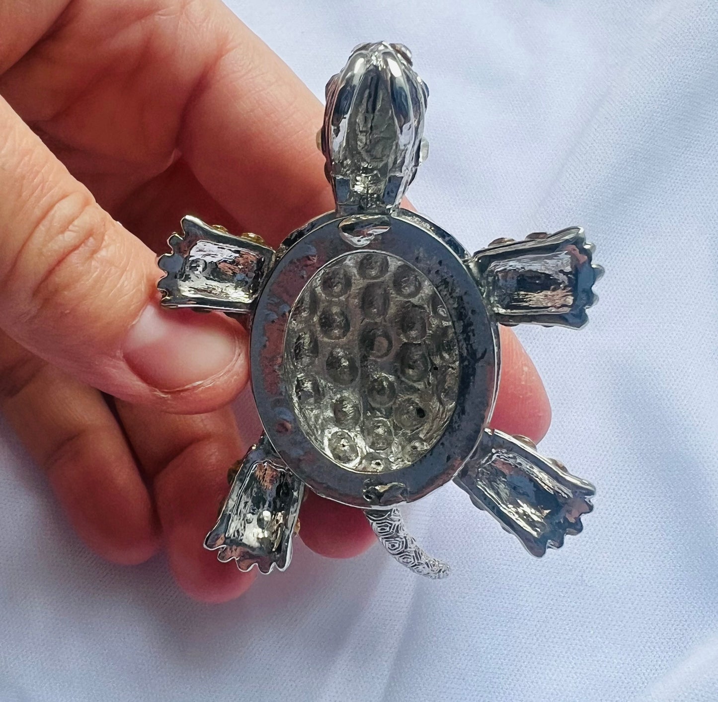 Crystal encrusted Turtle Pendant