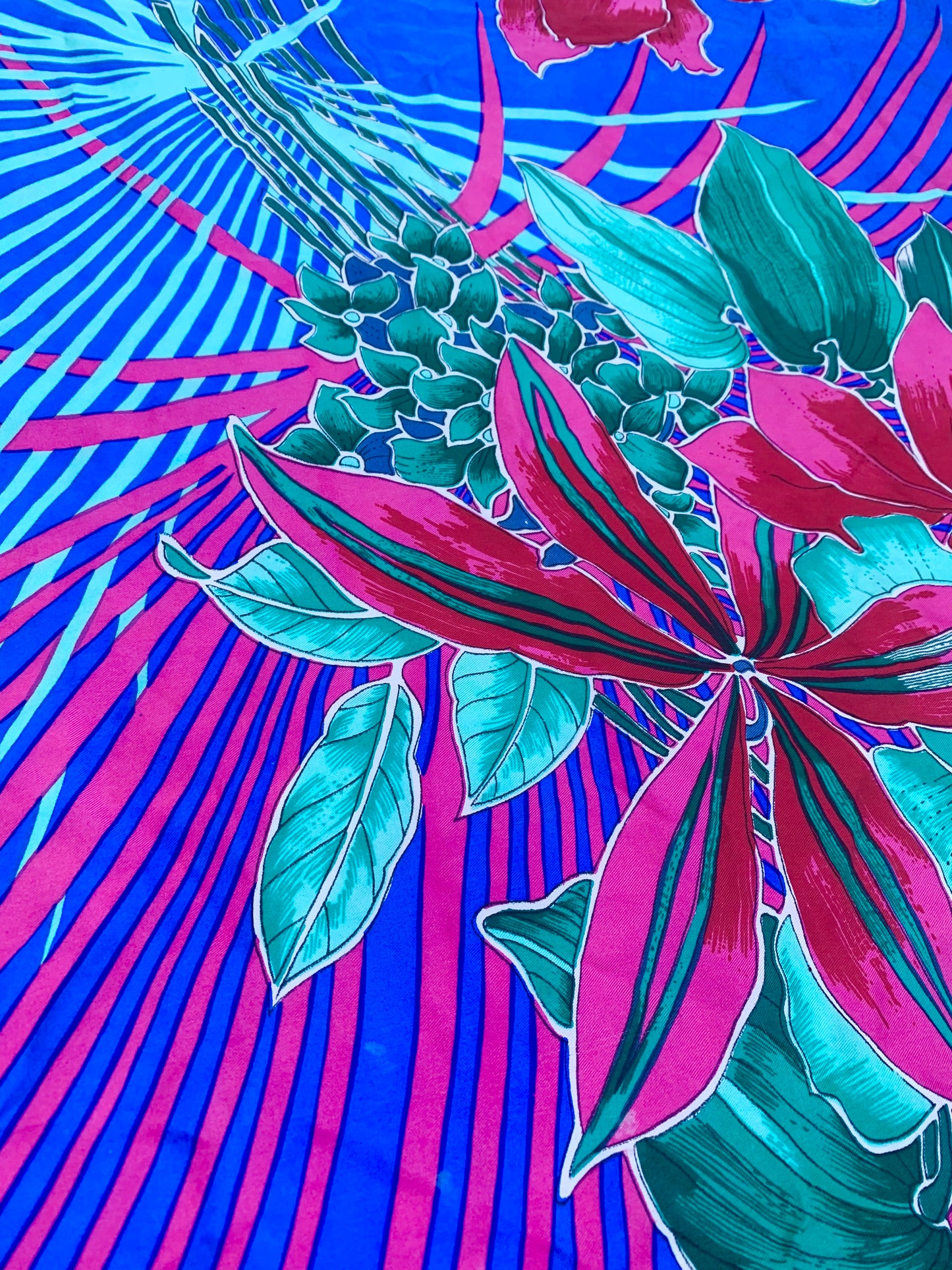 Miami Vice Tropical Silk Scarf