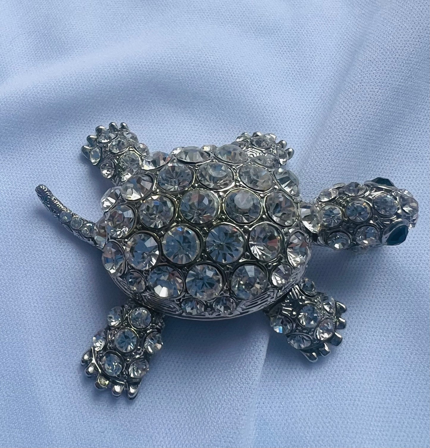 Crystal encrusted Turtle Pendant