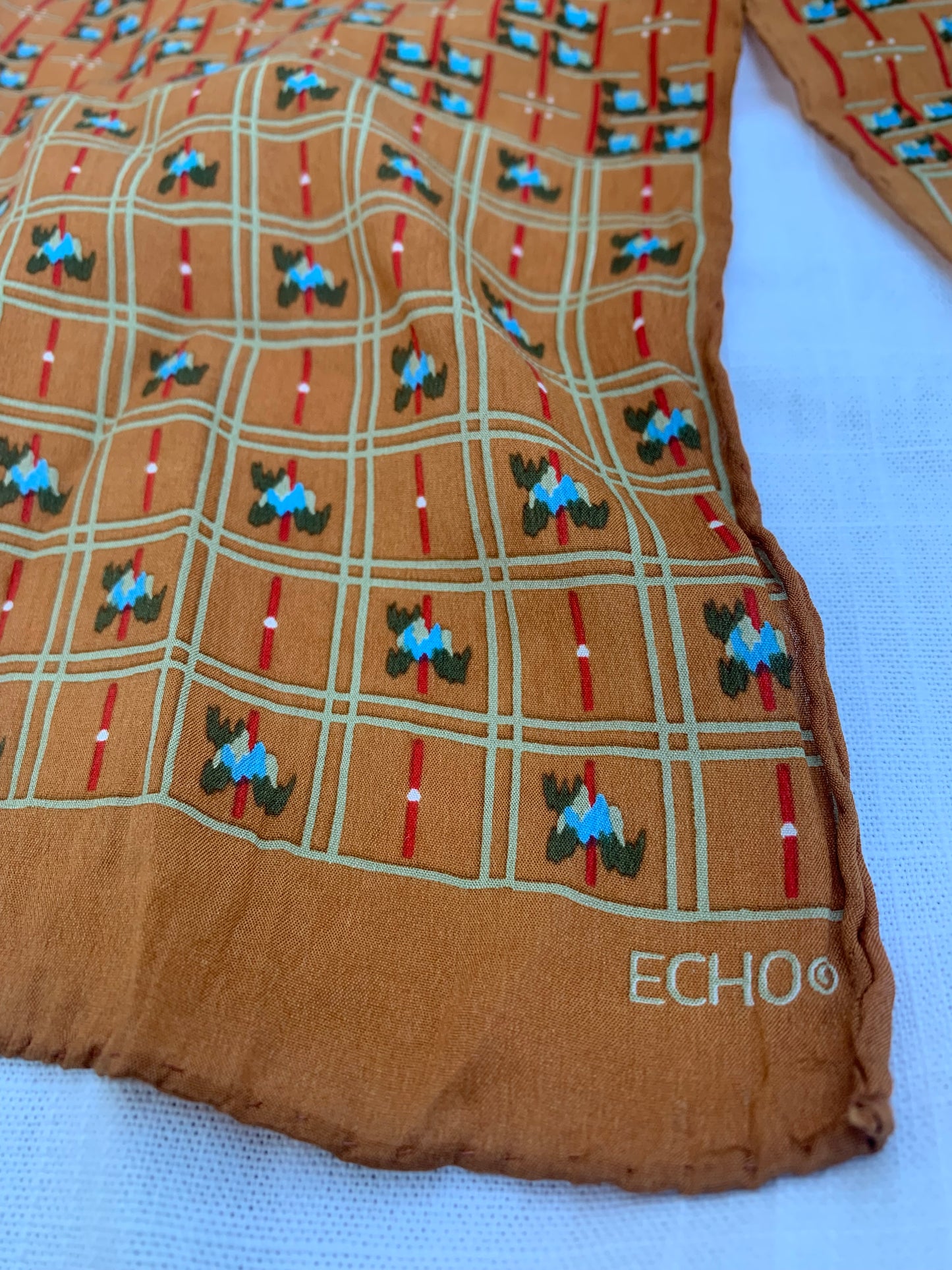 Copper Echo Silk Scarf