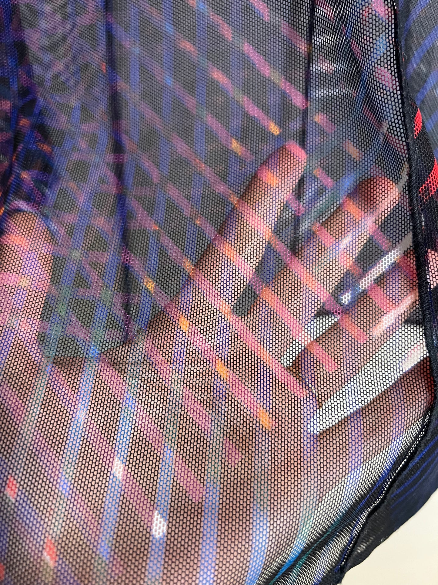 Hunter Schafer DKNY mesh