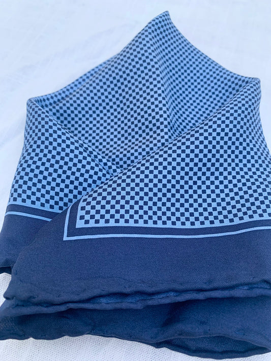 Pronto Uomo Silk checkered Pocket Square
