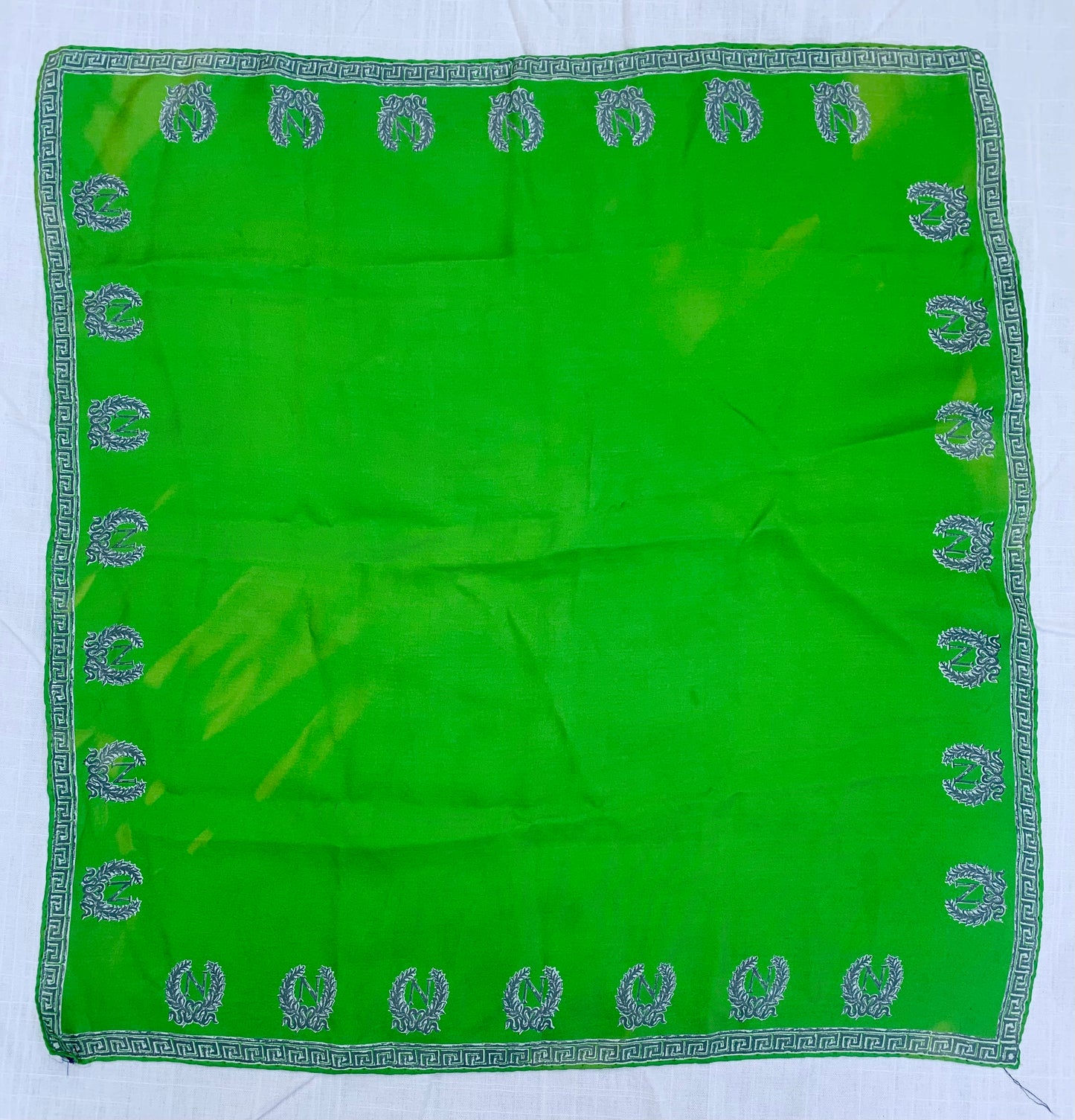 Emerald Green Holts silk pocket square
