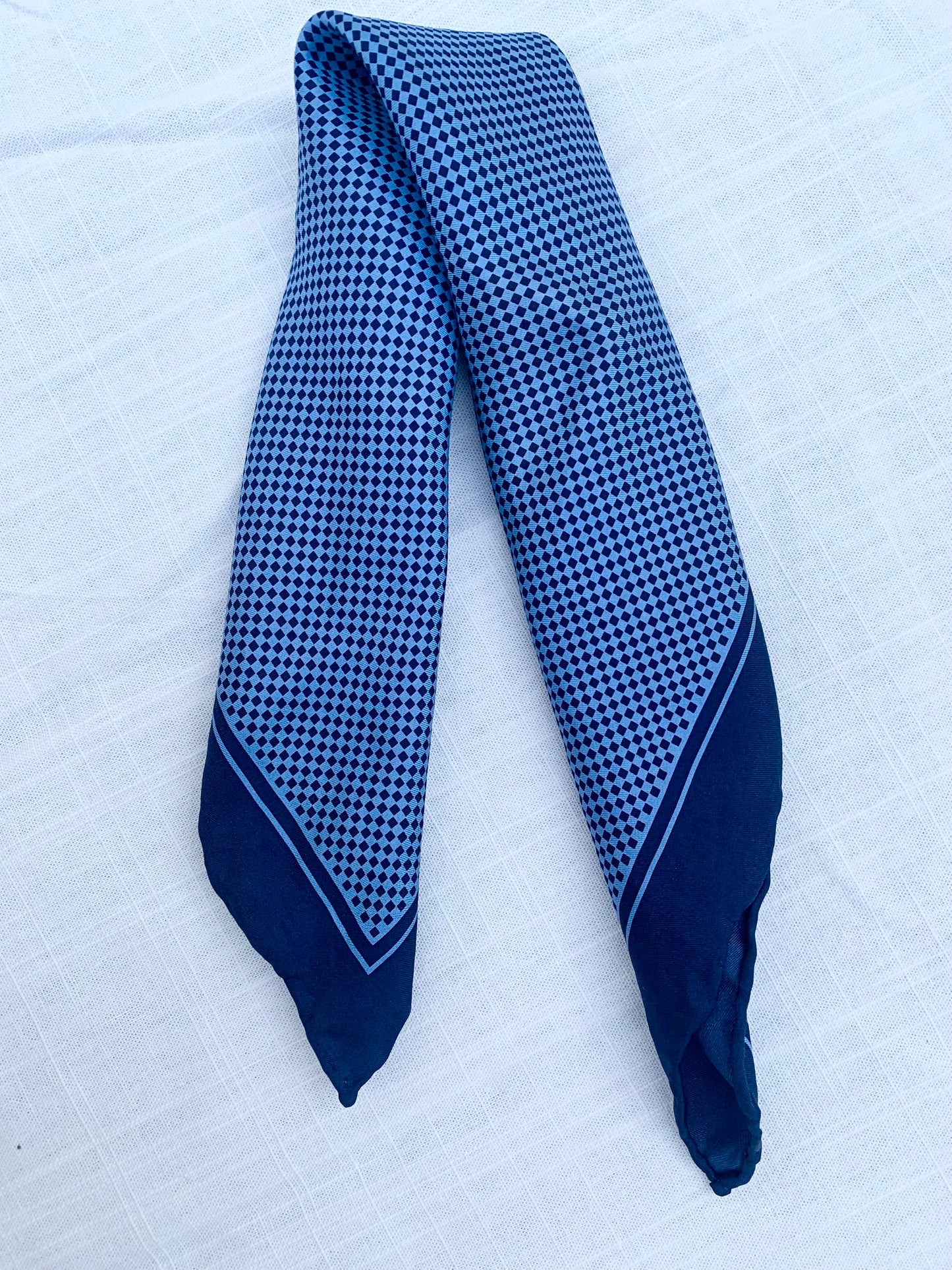 Pronto Uomo Silk checkered Pocket Square