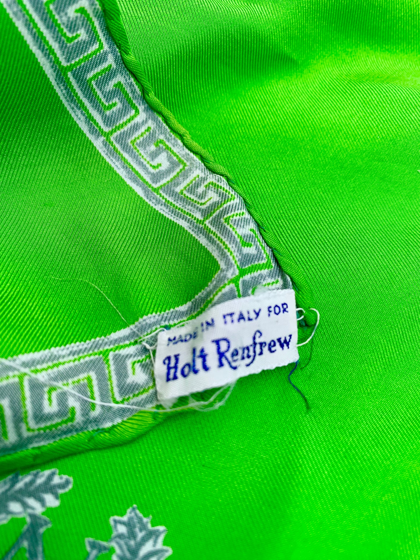 Emerald Green Holts silk pocket square
