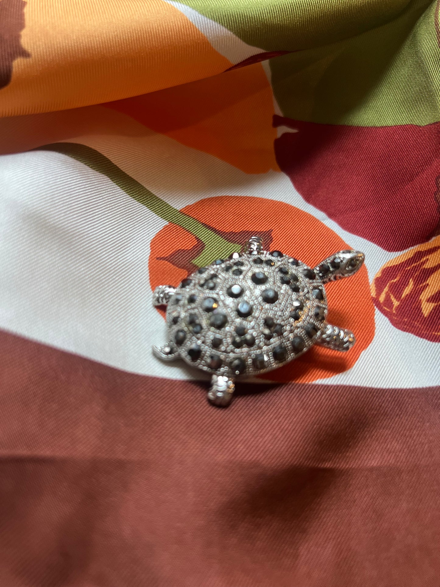 Curious Disco Ball Turtle Pin