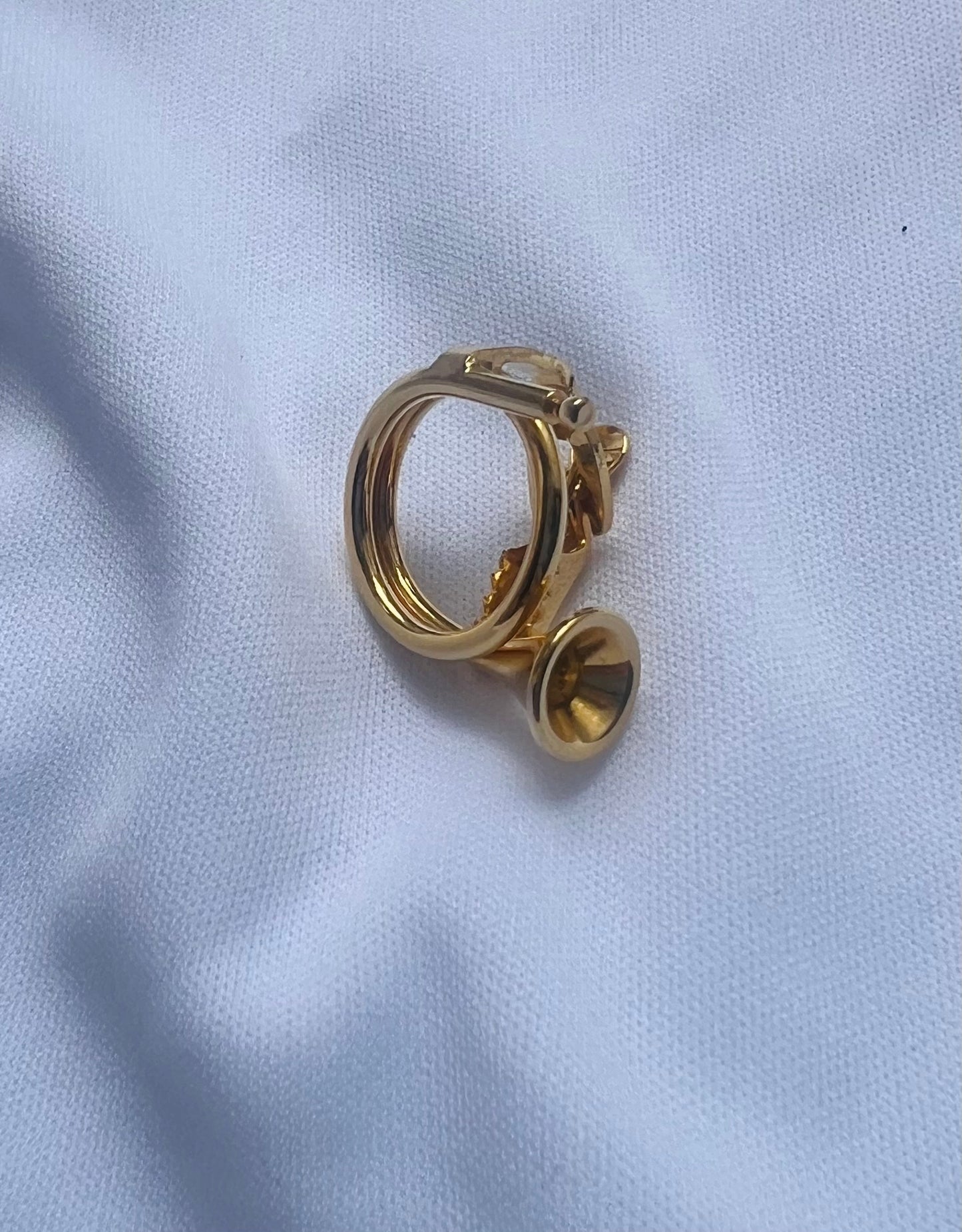 French Horn Tie Clip