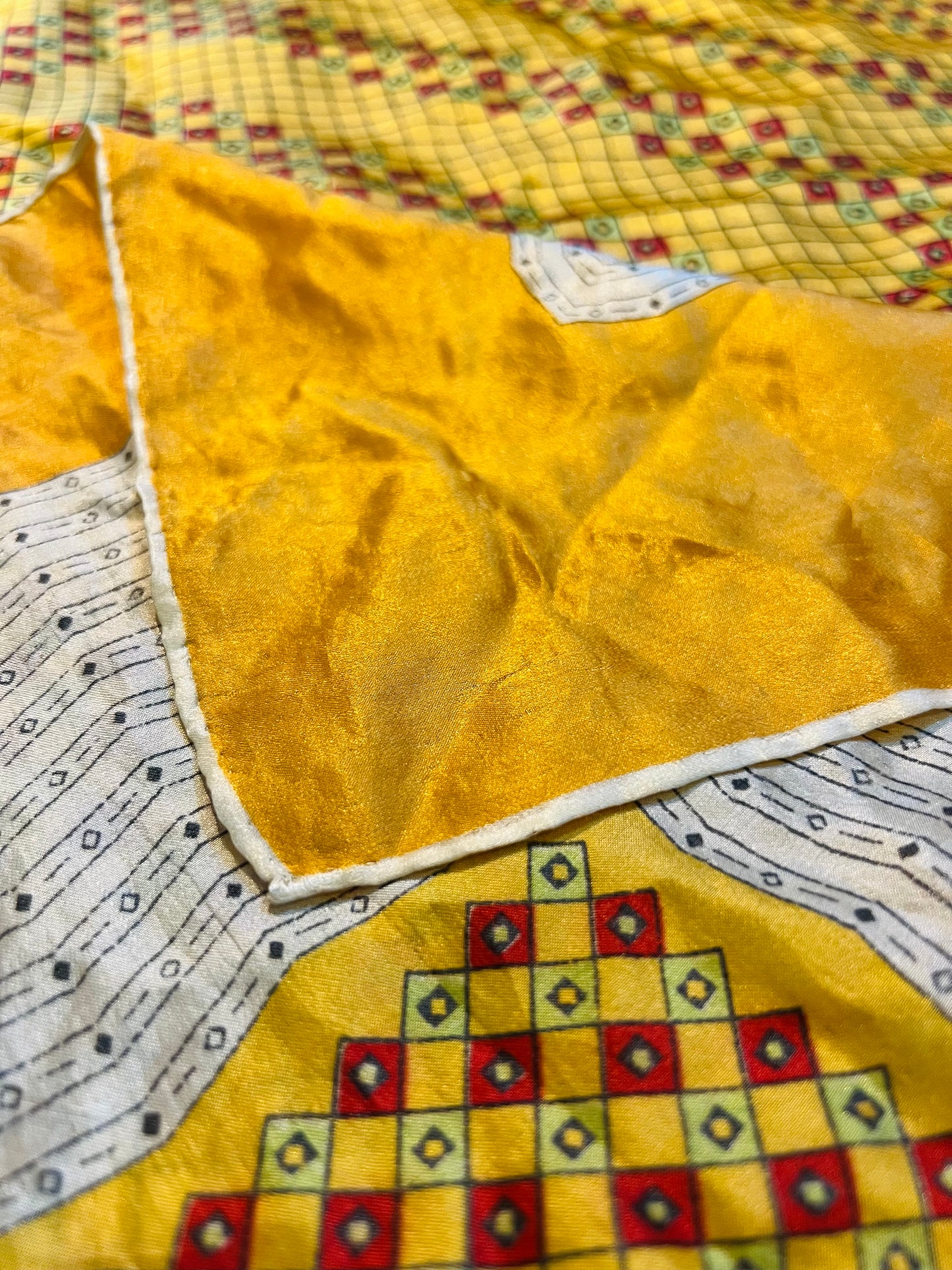 Screen printed Indian Silk