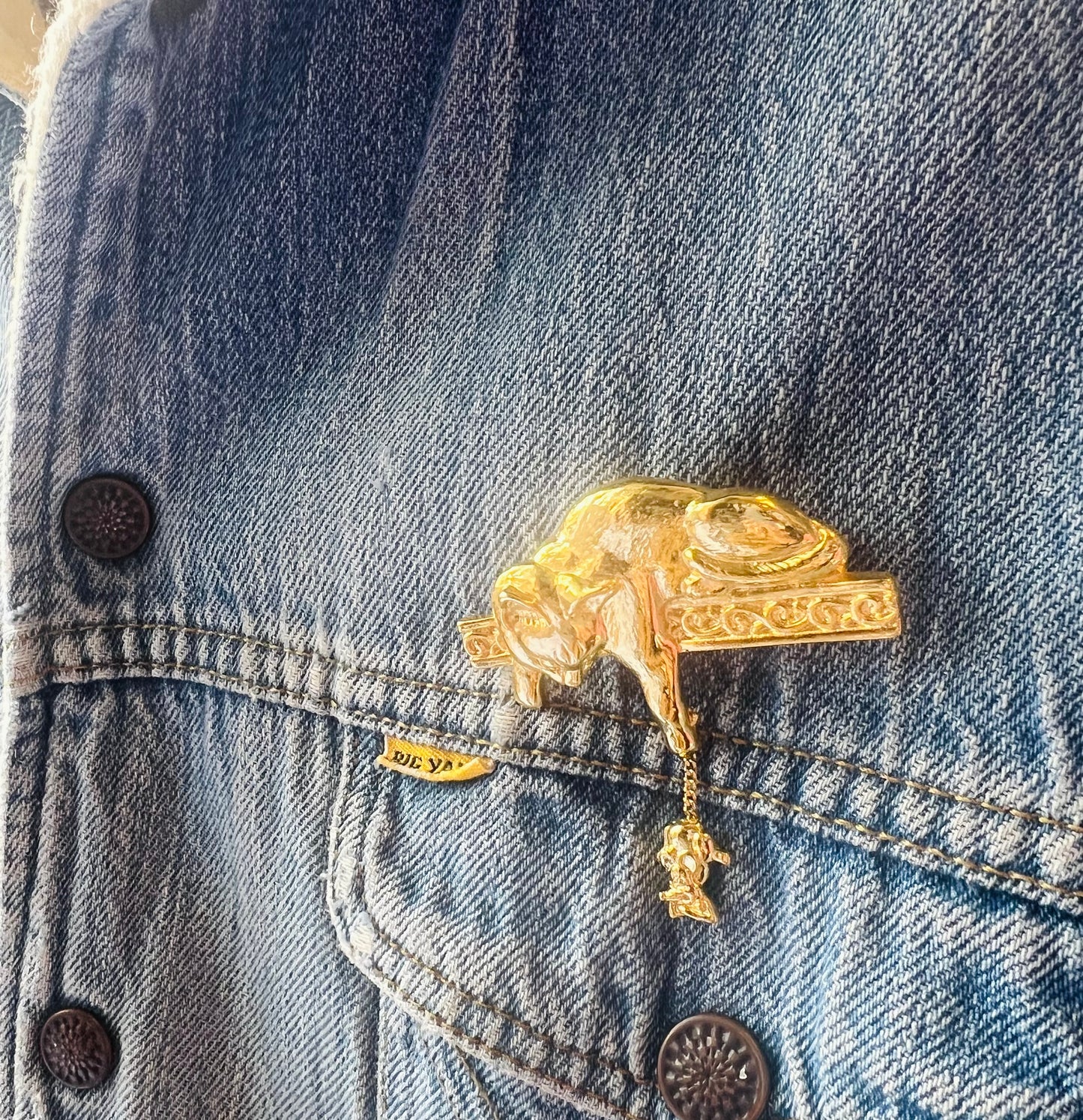 Pussy Cat & Mouse Brooch