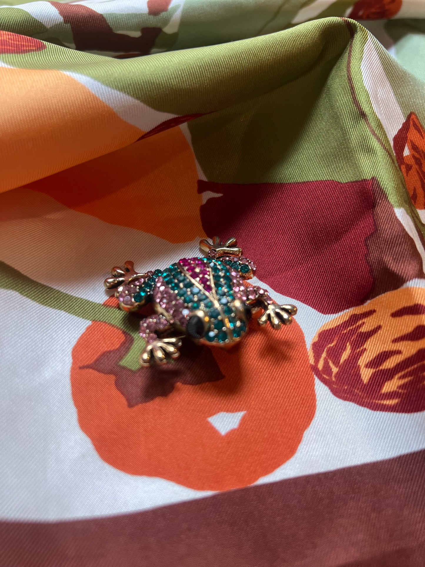 Trans Pride Frog brooch/pendant