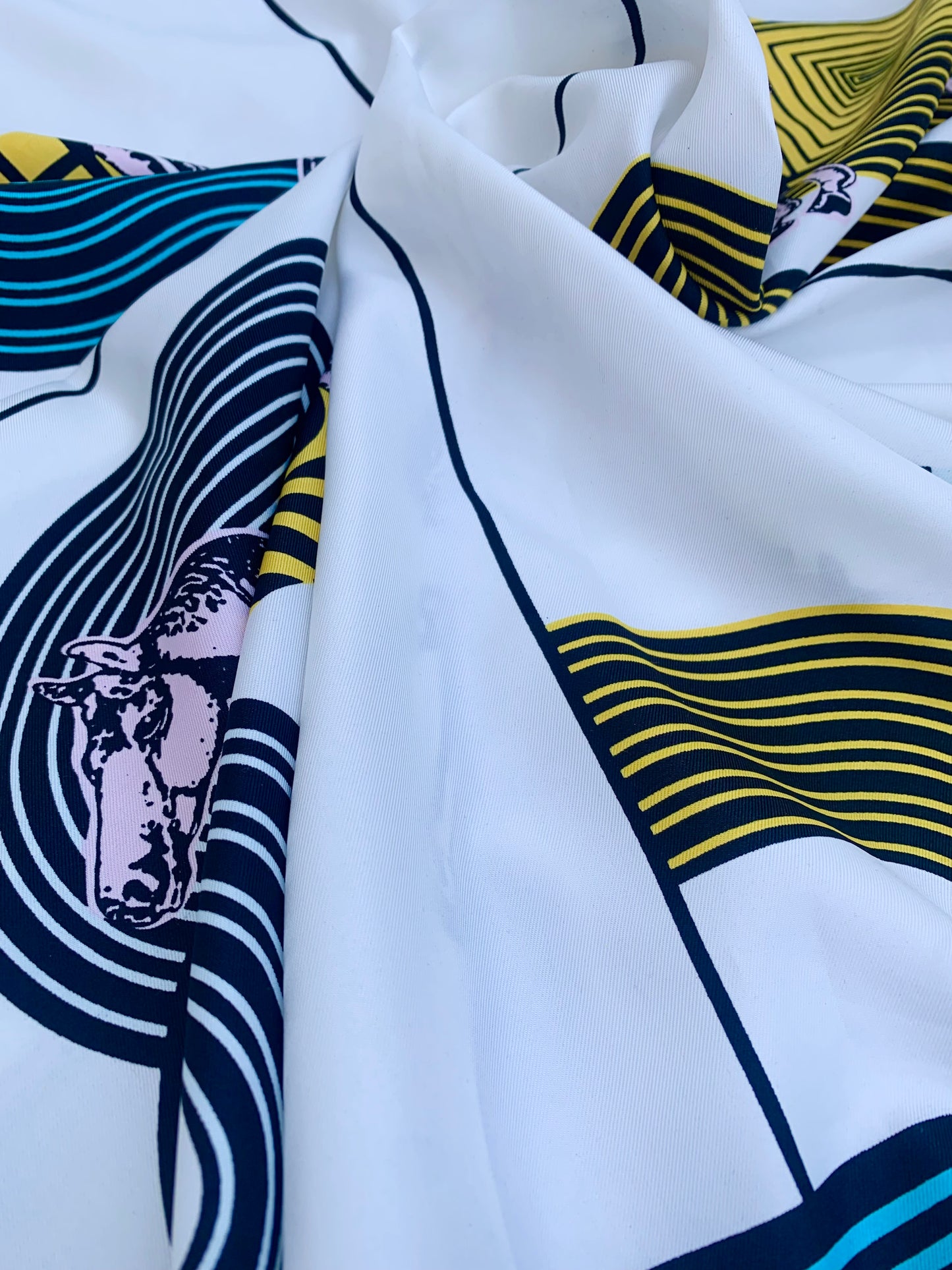 Four Horse Hermes Replica Silk Scarf