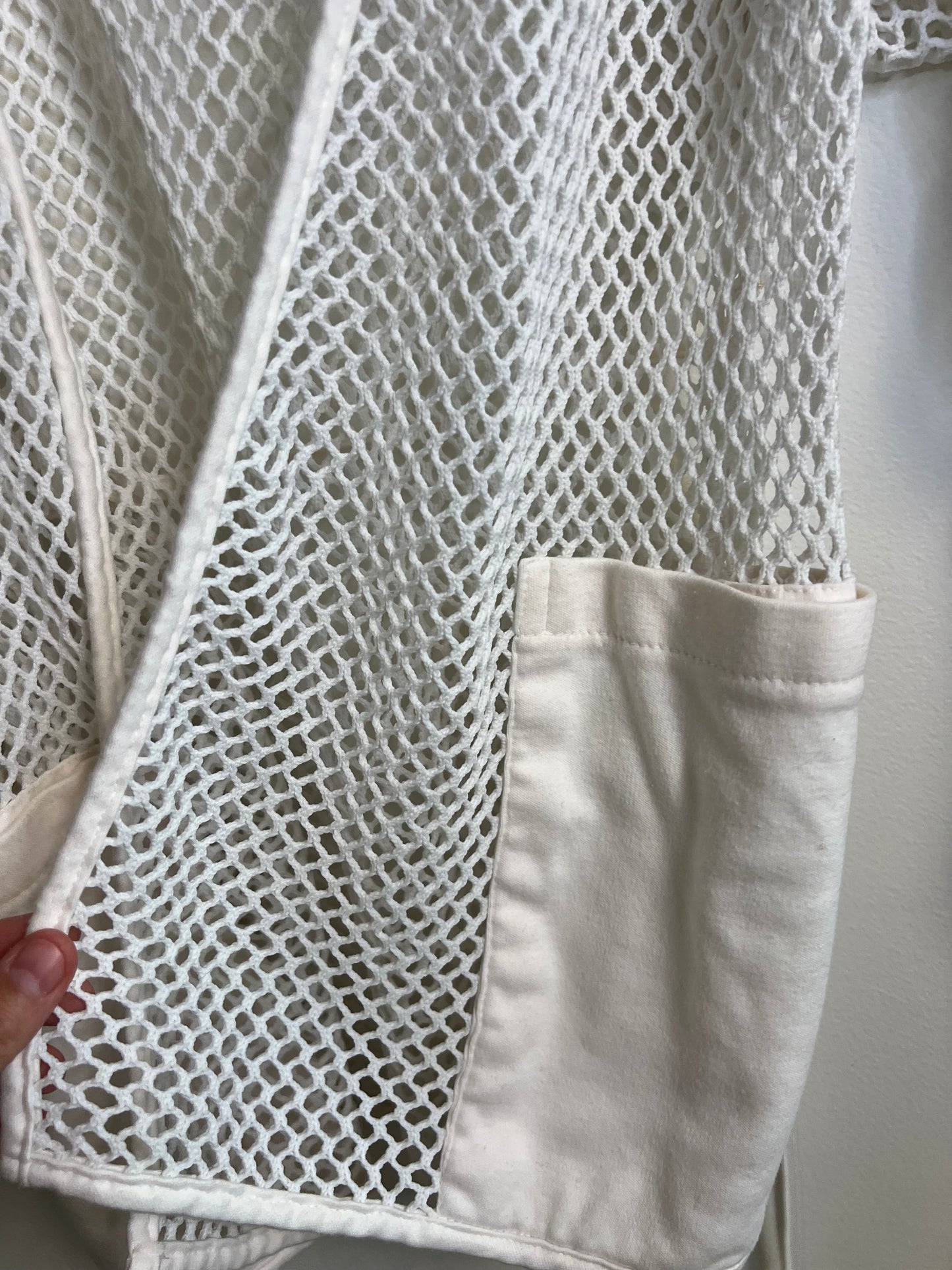 Bella Ramsey mesh cardigan/ wrap
