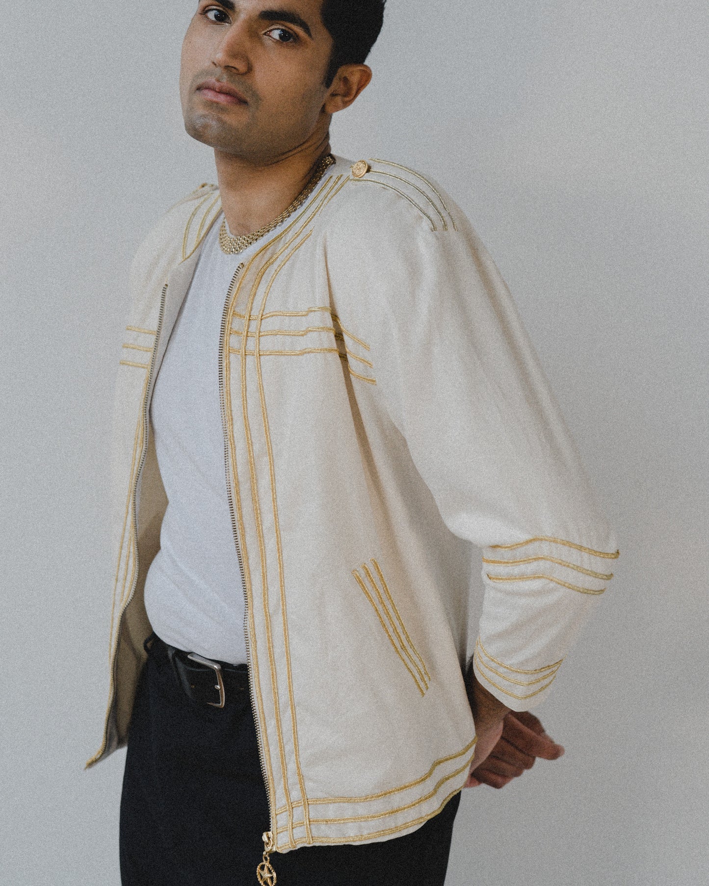 Topaz Silk military jacket