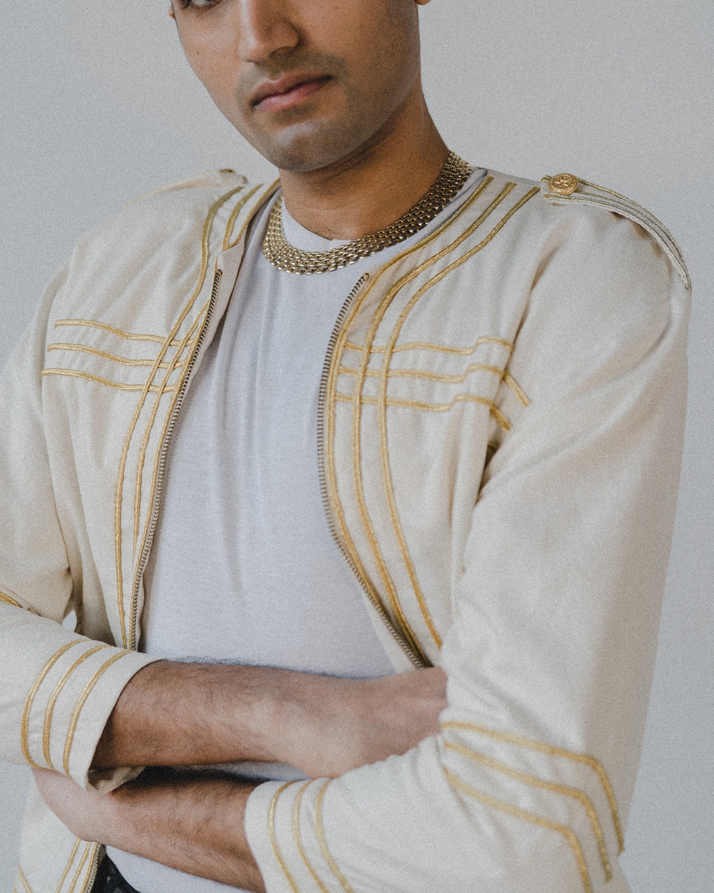 Topaz Silk military jacket