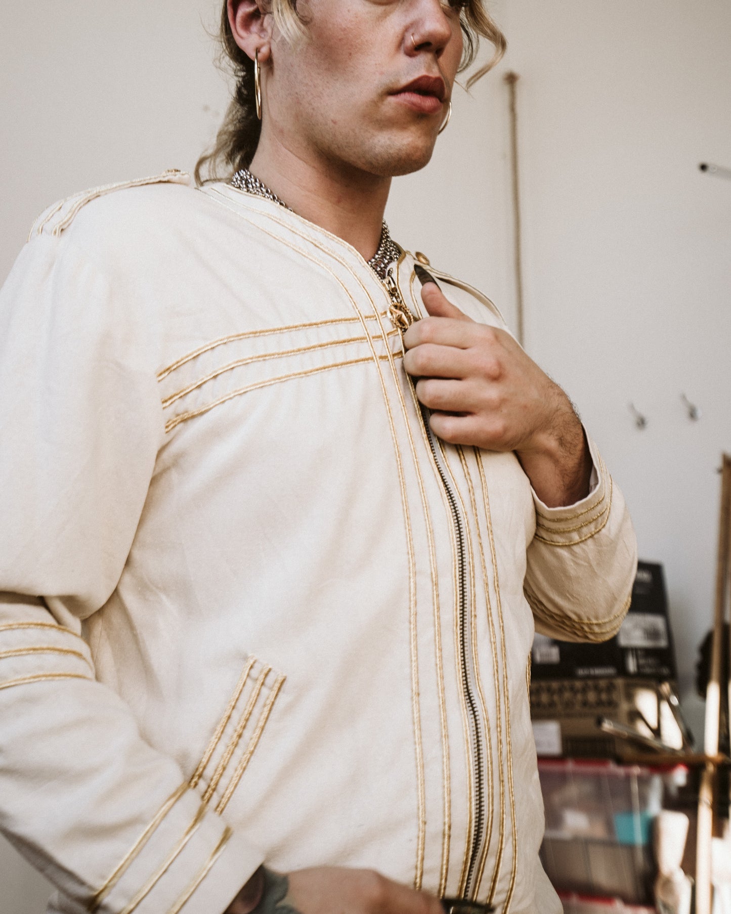 Topaz Silk military jacket