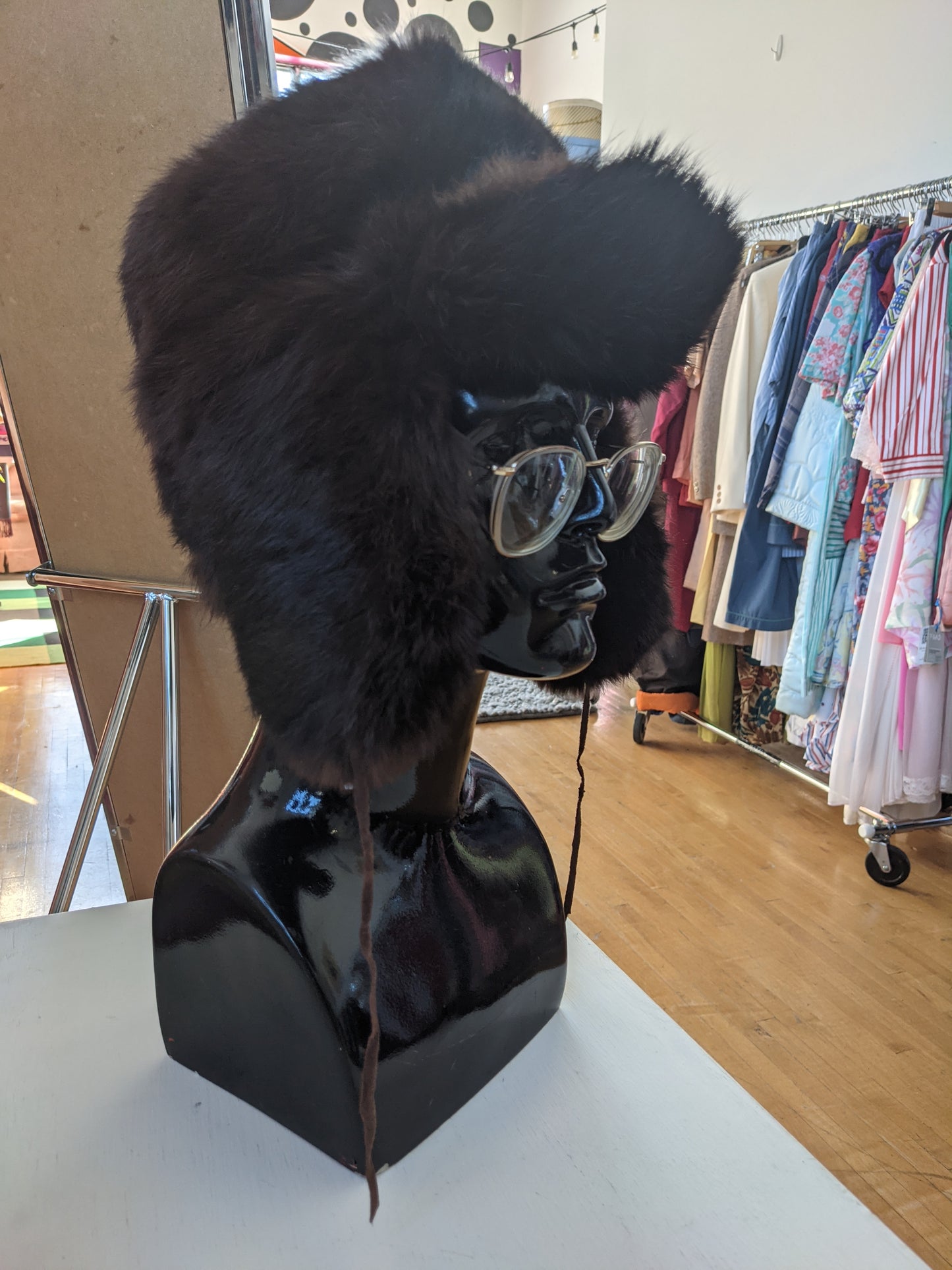 Chocolate Brown Fur Hat