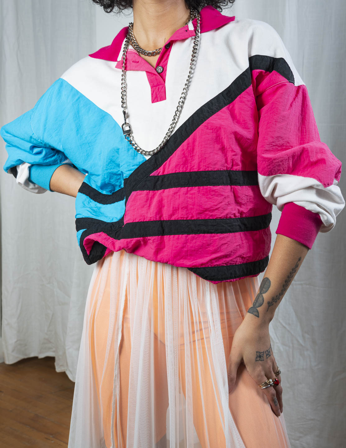 Cotton Candy Color Block Pullover