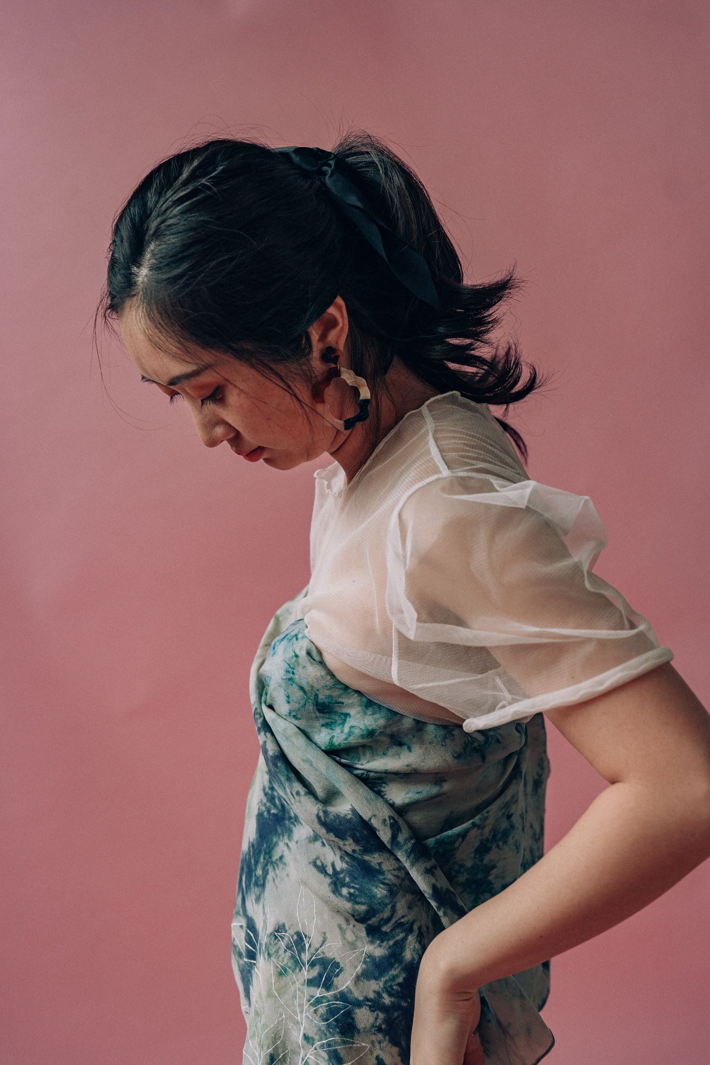 Like Vines: Hand Painted Silk Scarf