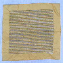 Load image into Gallery viewer, Pineapple yellow Hermes Silk "H" Pocket Square

