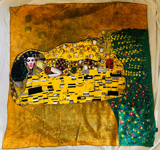Klimt artwork silk