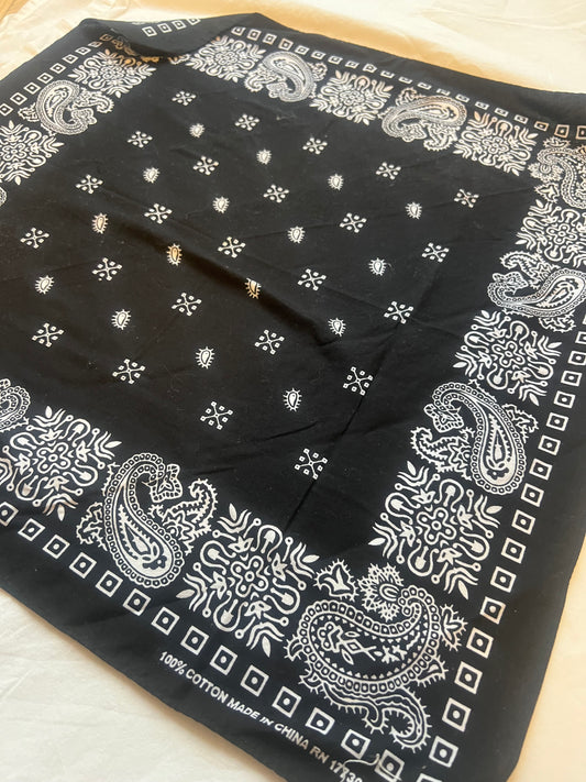 True black bandana