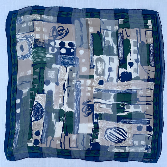Bill Blass sheer silk Pocket Square