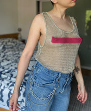 Load image into Gallery viewer, Metallic mesh tank
