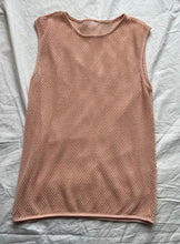 Load image into Gallery viewer, Gillian Anderson blush mesh tank
