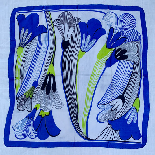 Zebra Florals Silk scarf