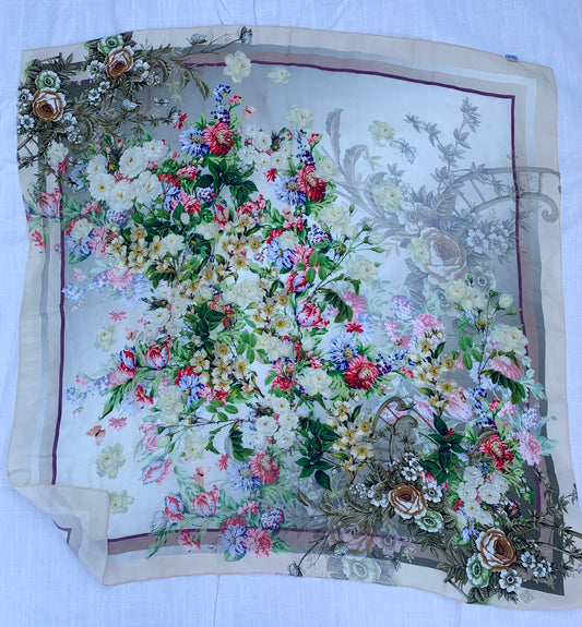 Russian Garden Silk scarf