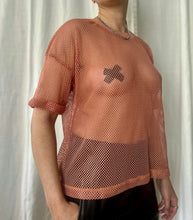Load image into Gallery viewer, Lagos blush netted tee
