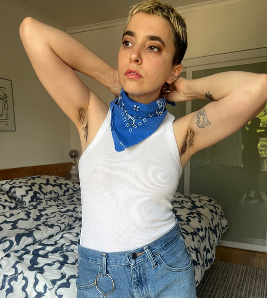 True blue bandana