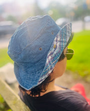 Load image into Gallery viewer, Snap up denim bucket hat
