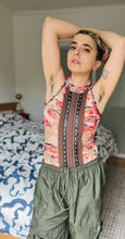 Load image into Gallery viewer, Demi Lovato leather trim studded tank by Parasuco
