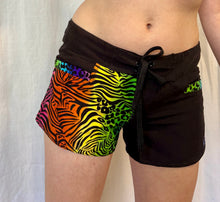 Load image into Gallery viewer, Rainbow leopard surf shorts
