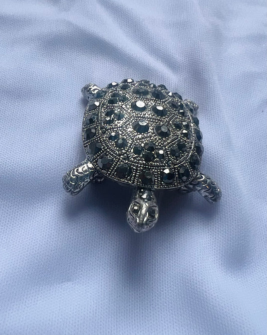Curious Disco Ball Turtle Pin