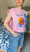 Load image into Gallery viewer, Slutty San Fran sunset side zip tee
