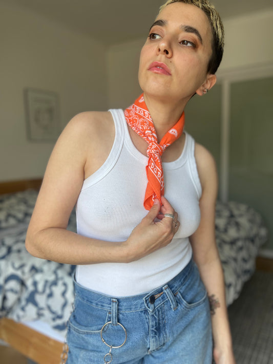 Soft orange bandana