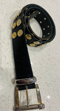 Load image into Gallery viewer, Gold baby studded Leather Belt
