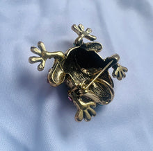 Load image into Gallery viewer, Trans Pride Frog brooch/pendant
