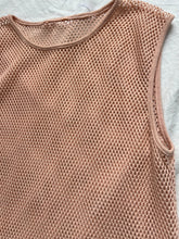 Load image into Gallery viewer, Gillian Anderson blush mesh tank
