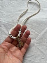 Load image into Gallery viewer, Shark tooth pika shell necklace
